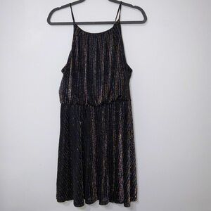L Black Glitter Francesca’s Dress